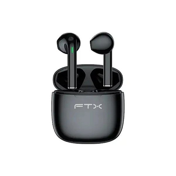 Fone de Ouvido FTX E26P-BK Bluetooth com Microfone TWS Touch IPX6 - Preto