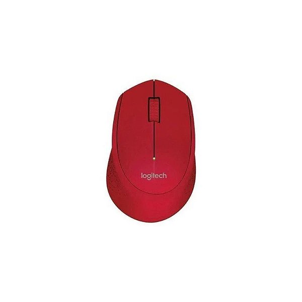 Mouse com fio Logitech M280 910-004286 Vermelho