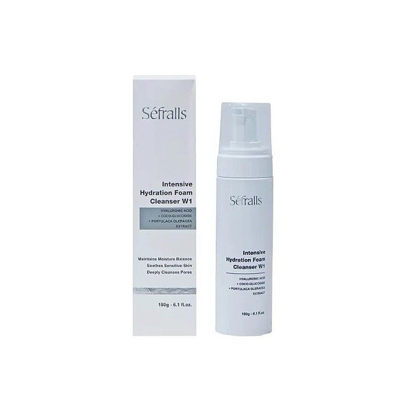 Limpador Facial de Espuma Hidratante Seferrals W1 180G