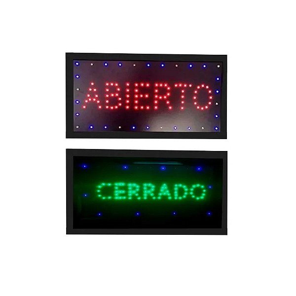 Painel LED "Aberto-Fechado" 480*250MM