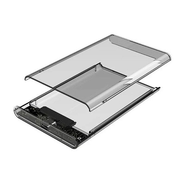 Gaveta Satellite AX-250 para HDD 2,5" SATA USB-C 3.0 Transparente (Até 1TB)