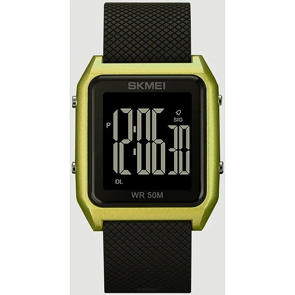 Relógio Masculino SKMEI Digital 1866 Dourado/Preto