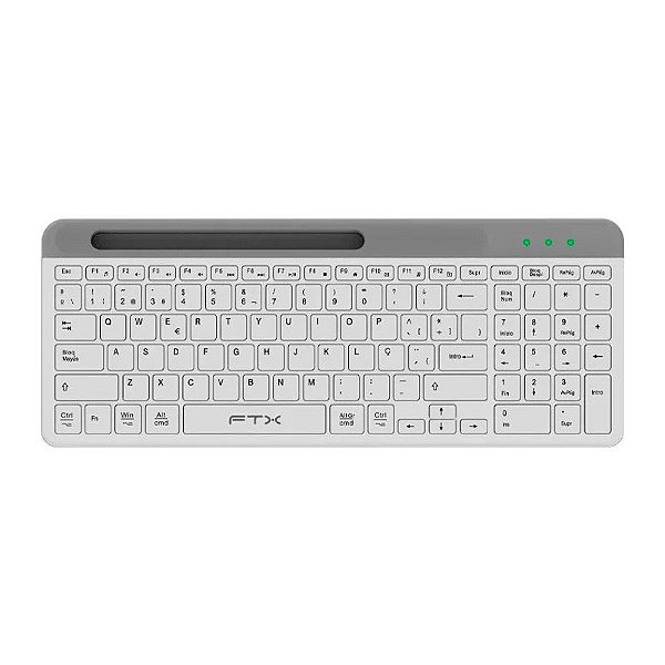 Teclado Sem Fio FTX Bluetooth FTXB105 - Branco