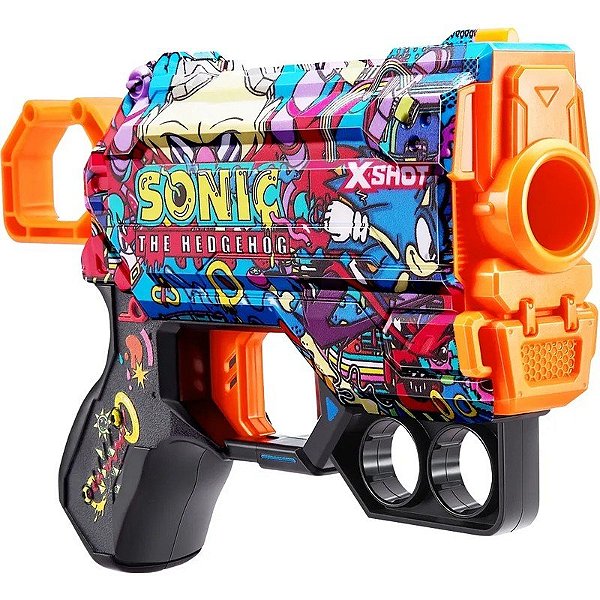 Lançador de Dardos X-Shot Robotnik Sonic The Hedgehog Zuru - 36679