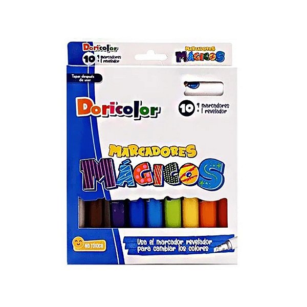 Marca-texto Doricolor Mágicos D68355 (10 cores)