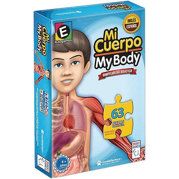 Quebra-Cabeça Meu Corpo em Volta - 8003 (63 Peças)