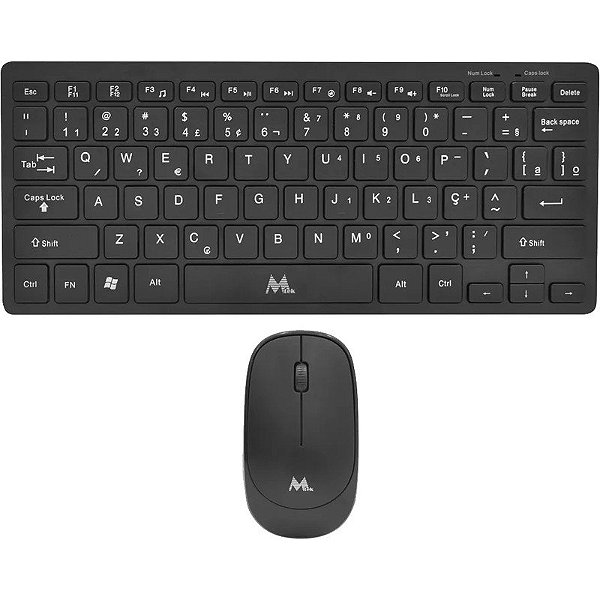 Teclado e Mouse Sem Fio Mtek KM-5276 - Preto