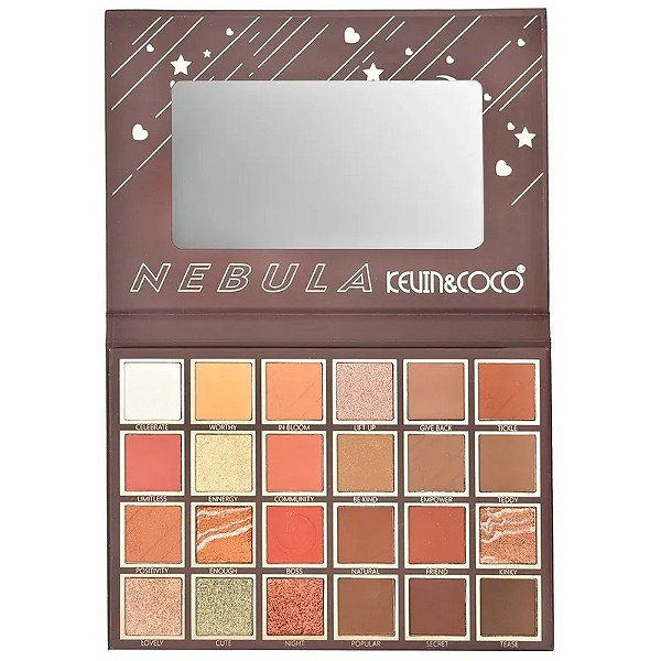 Paleta de Sombras Kevin & Coco Neb Ula KC1380 (24 Cores)