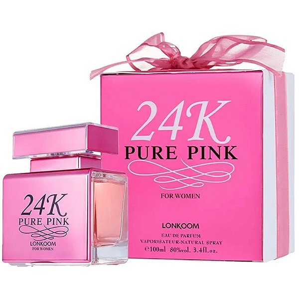 Perfume Lonkoom 24K Pure Pink EDP 100ml - Feminino