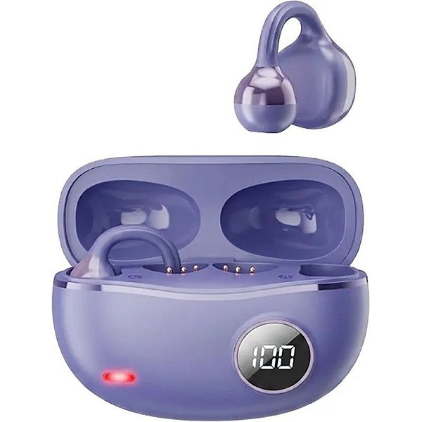 Fone de Ouvido Sem Fio HYE Stereo Earphone H2PRO Roxo (ENC)
