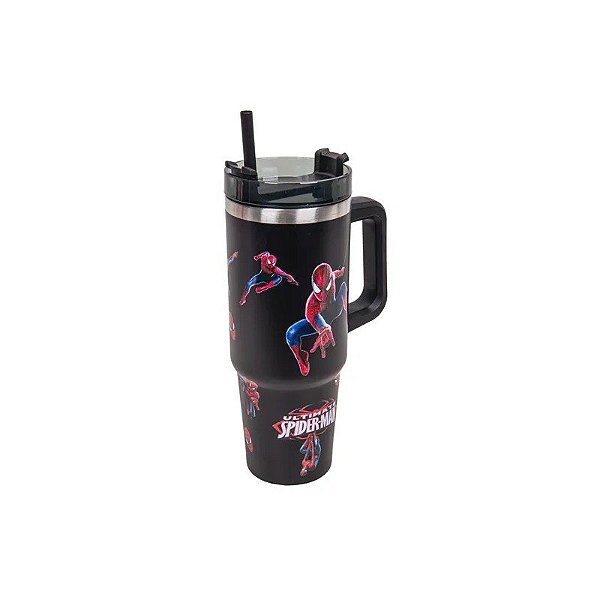 Garrafa Térmica Spider-Man 800ML Preta