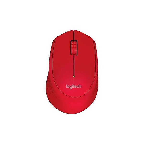 Mouse Logitech M280 - Sem Fio - 1000 Dpi - 3 Botões - Vermelho