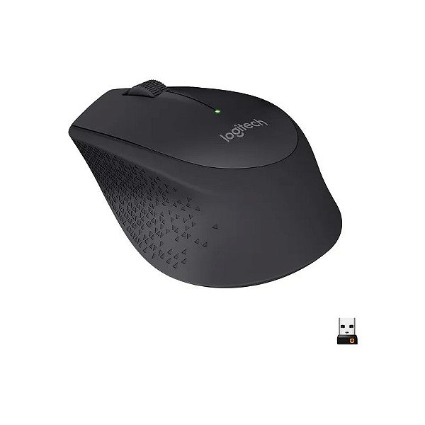 Mouse Logitech M280 910-004284 - Sem Fio - 1000 Dpi - 3 Botões - Preto