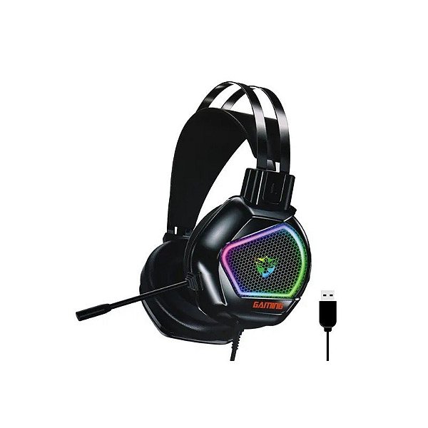Fone de Ouvido Satellite Gaming AE-301 USB RGB - Preto
