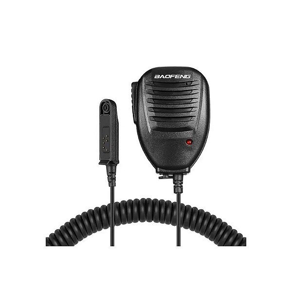 Microfone Baofeng - para Walkie Talkie Baofeng UV-9G - Preto