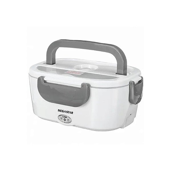 Marmita Térmica Elétrica Megastar BA60N 40 Watts 1.5 Litros Bivolt - Branco/Cinza