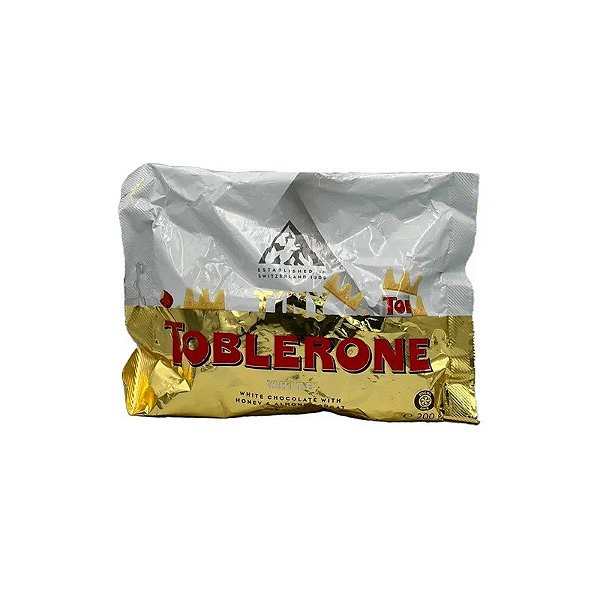 Pacote de Chocolate Toblerone Mini Branco 200G