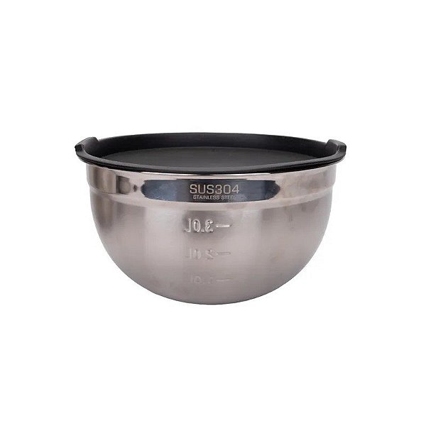 Tigela de Inox com Tampa 24CM