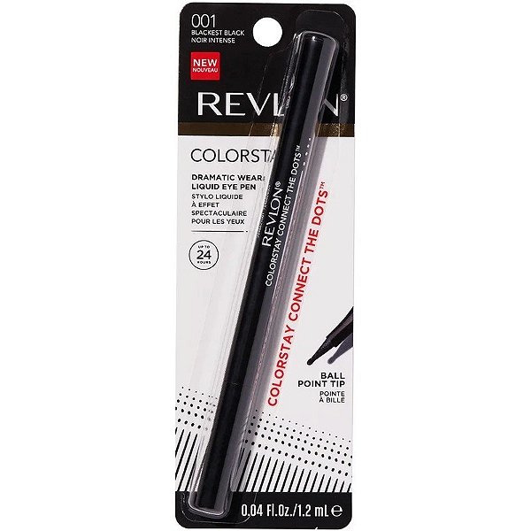 Lápis de Olhos Revlon Colorstay 001 Blackest Black - 1,2mL