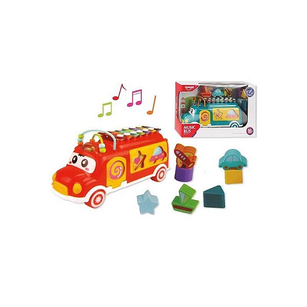 Ônibus Musical Benic com Xilofone e Encaixe