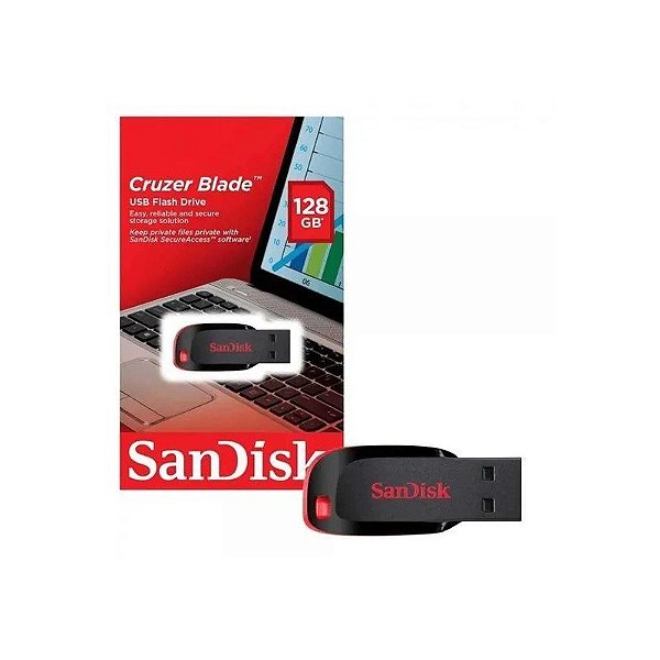 Pendrive 128GB Sandisk Z50 Cruzer Blade