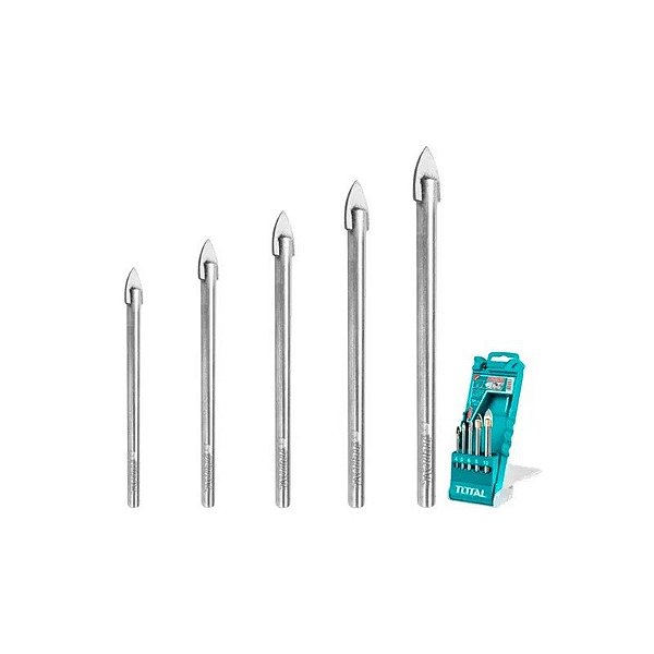 Kit de Brocas para Vidro Total TACSD7256 5 Peças