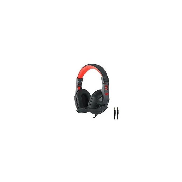 Headset Gamer Redragon Ares H120 / com Fio - Preto / Vermelho
