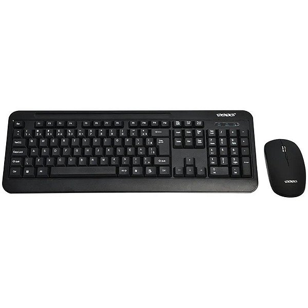 Teclado e Mouse Sem Fio Satellite AK-725G Preto