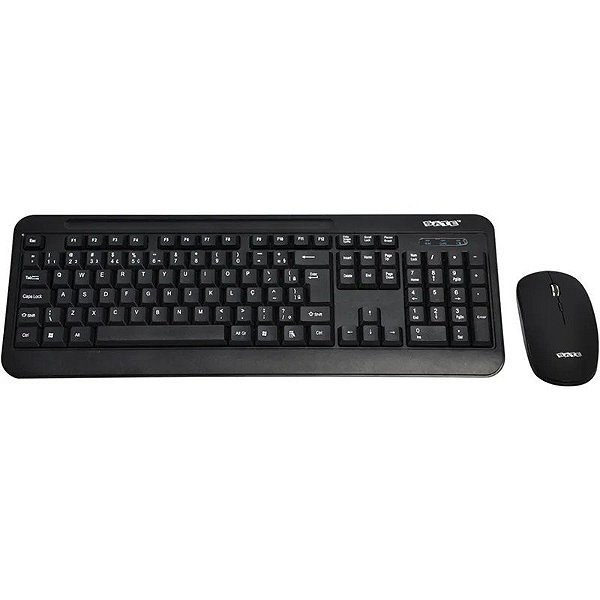 Teclado e Mouse Sem Fio Satellite AK-725G Preto
