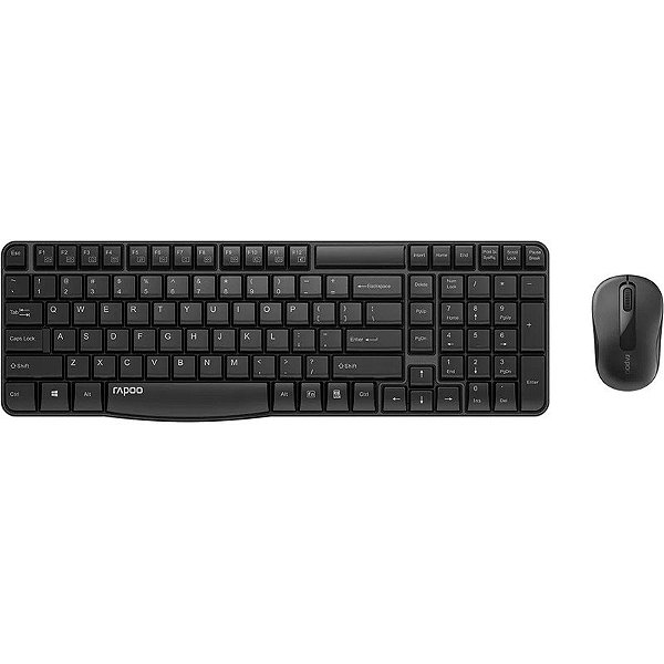 Teclado e Mouse Sem Fio Rapoo X1800S 2.4G
