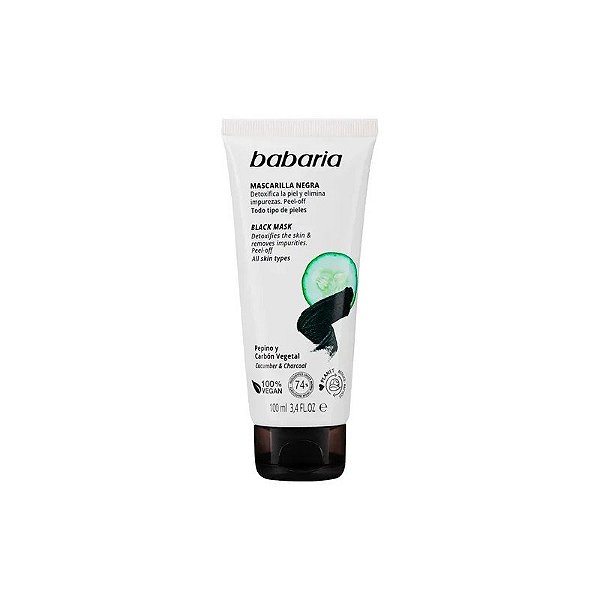 Máscara Facial Babaria Preta Desintoxicante 100ml