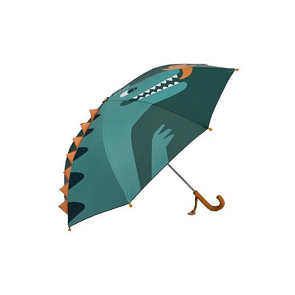 Guarda-chuva infantil dinossauro verde
