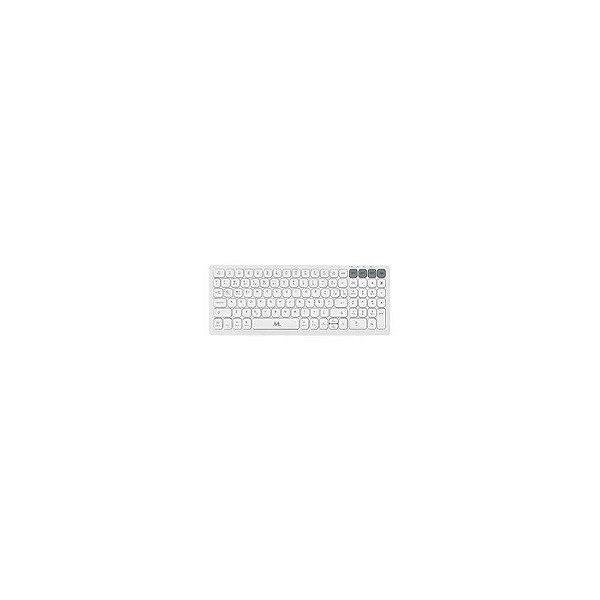 Teclado Mtek KWB-2670W Sem Fio / Português - Branco
