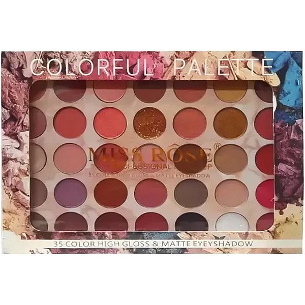 Paleta de Blush Miss Rôse 7001-081N5 - 53g (35 Cores)