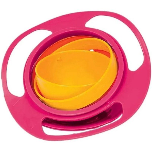 Tigela Giratória com Tampa Buba 6560 - Rosa
