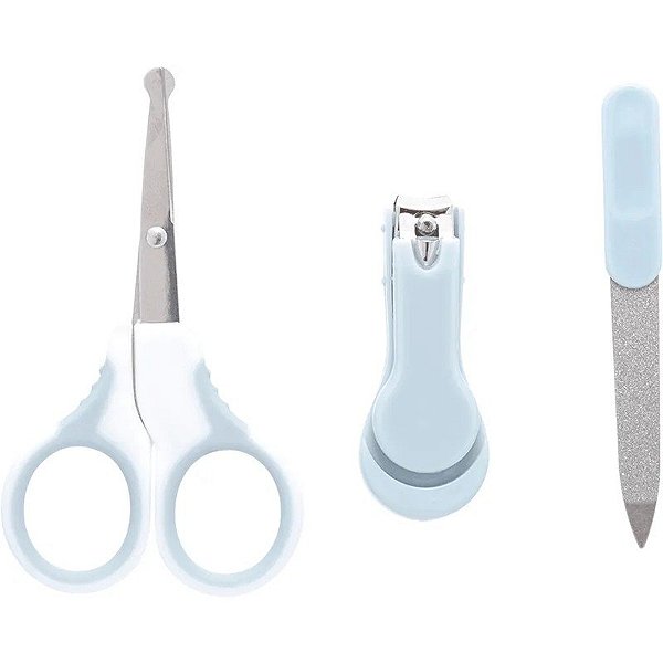 Kit de manicure com estojo azul Buba - 18093