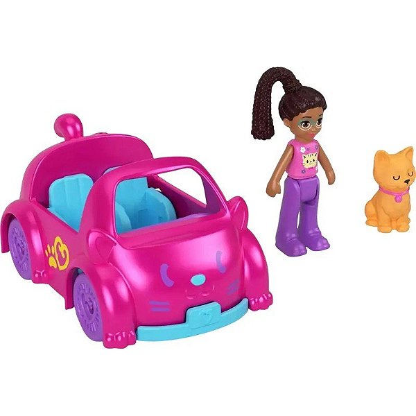 Polly Pocket Minifiguras com Veículo Mattel - HKV55-HMJ80