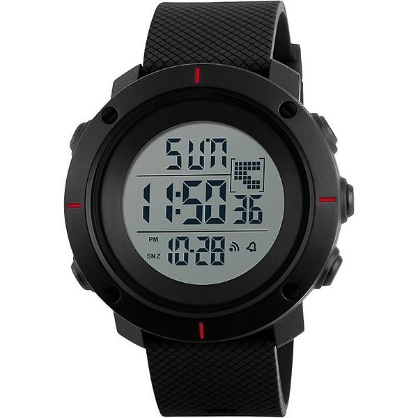 Relógio Skmei 1213 Preto/Vermelho - Masculino