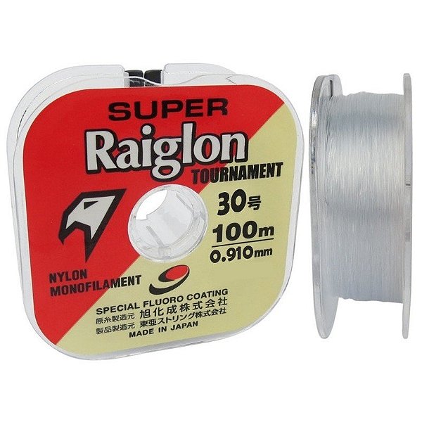Linha de Monofilamento Marine Sports Super Raiglon 30lb 0.910mm -100m