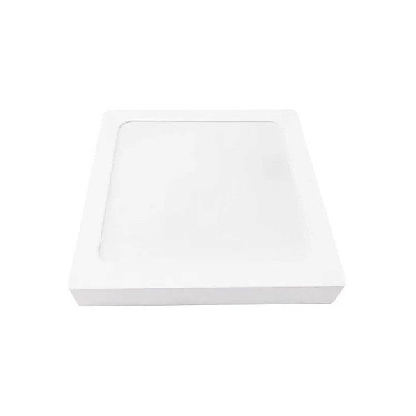 Painel LED Sobrepor Quadrado Com Sensor 6500K 18W Bivolt