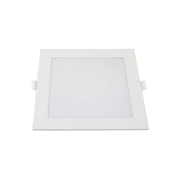 Painel de LED Embutido Quadrado com Sensor 6500K 18W Bivolt