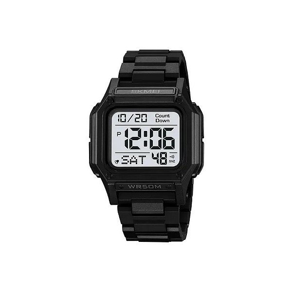 Relógio Masculino Digital Skmei 2264 Preto Branco