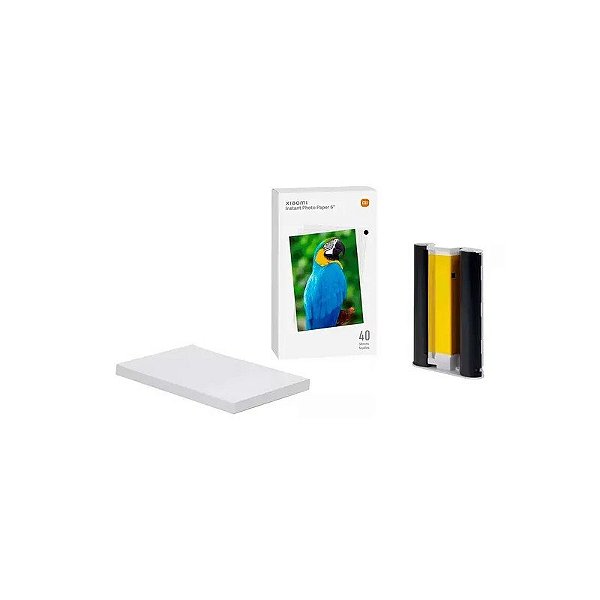 Papel Fotográfico Xiaomi 6" BHR6757GL para Xiaomi Impressora de Fotos Instantânea 1S Kit - 40 Unidades