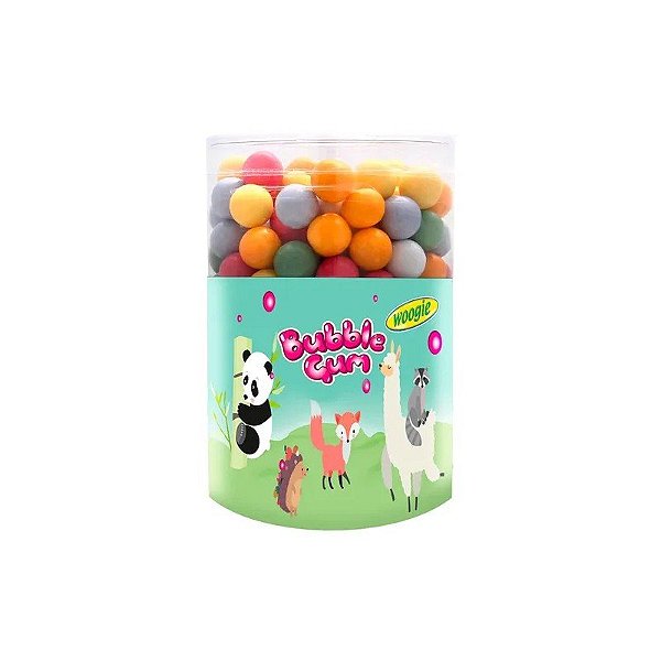 Pote de Bala Woogie Bubble Gum Mastigáveis 500G