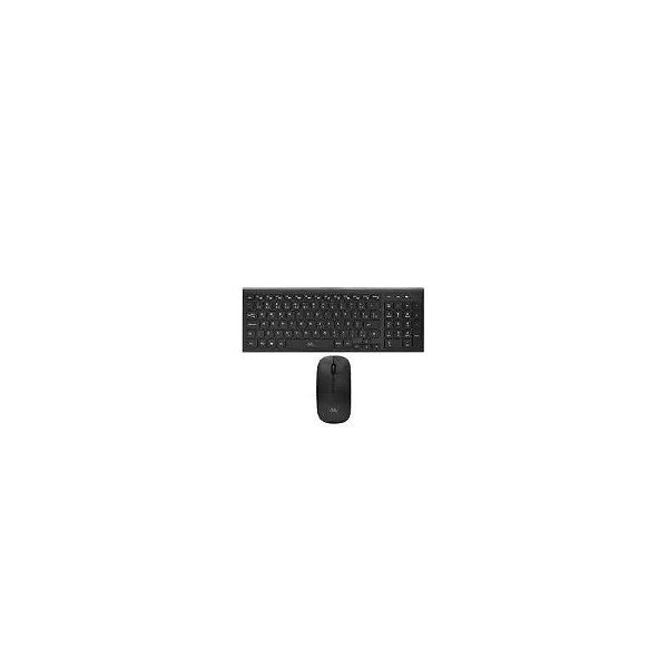 Teclado USB Mtek KM-5515B-PT com Mouse Sem Fio Pto Mini