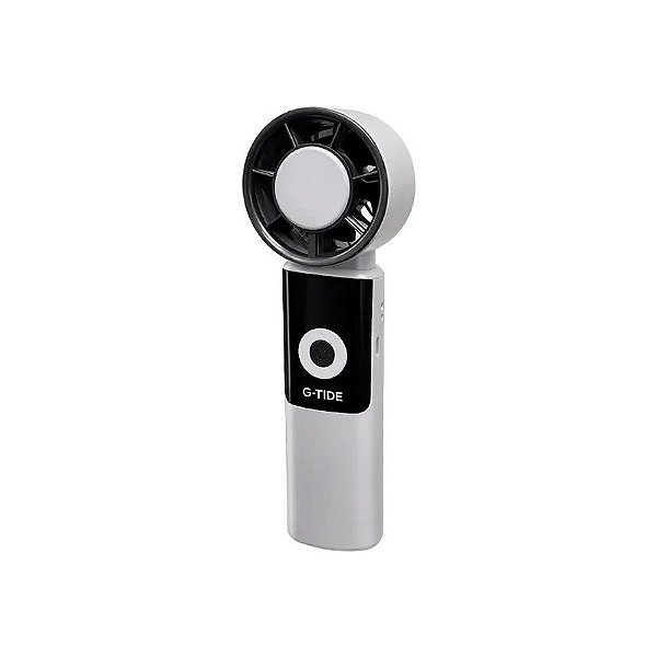 Mini Ventilador G-Tide FH02L 5 Pás Recarregável - Branco/Preto