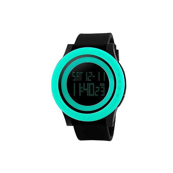 Relógio Masculino Digital Skmei 1193 BKGN - Preto Verde
