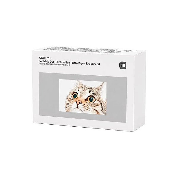 Papel Fotográfico Xiaomi Mi Impressora de Fotos BHR082NGL - 20 Peças