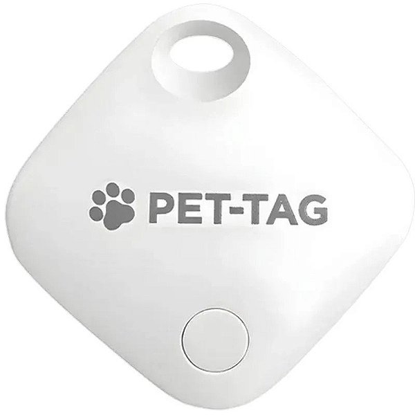 Rastreador inteligente para animais de estimação - Etiqueta Pet-Tag ITAG03 Branca (compatível com iOS)