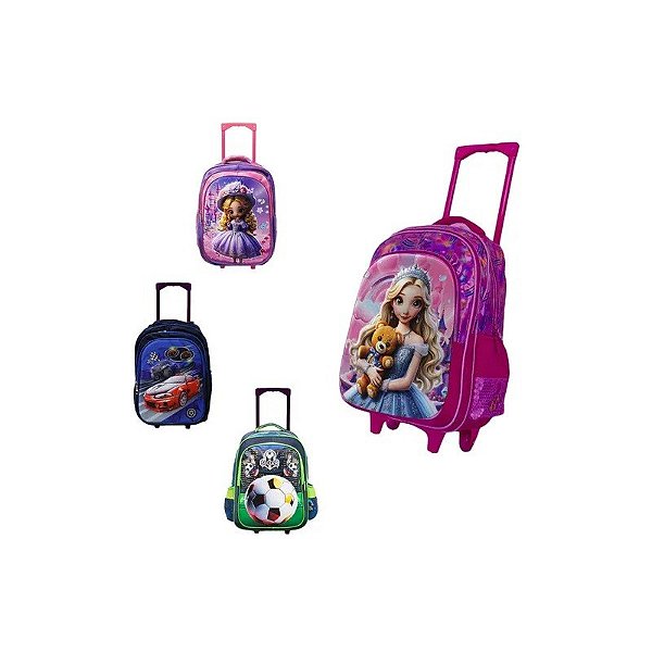 Mochila Infantil 2 Em 1 Com Rodinhas